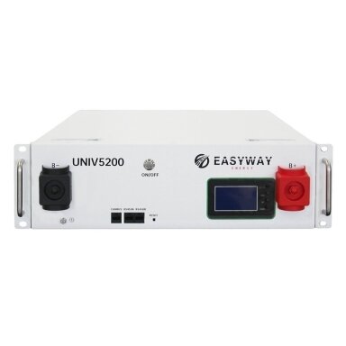 Easyway UNIV5200(II) 5,22 kWh LiFePO4 energijos kaupiklis rack Easyway UNIV5200(II) 5,22 kWh LiFePO4 energijos kaupiklis rack
